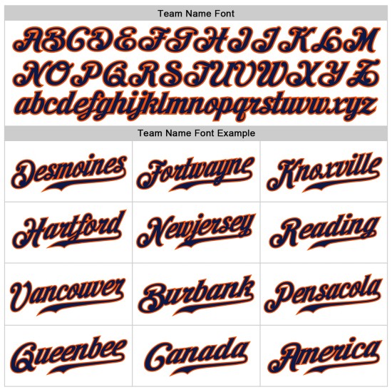 Baseball Navy-Orange Jersey Custom Authentic Ärmellos Weiß Baseball Navy-Orange Jersey Custom Authentic Ärmellos Weiß