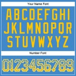 Jersey Gold-Weiß Pulver Authentische Baseball Blau Mode Custom Drift Jersey Gold-Weiß Pulver Authentische Baseball Blau Mode Custom Drift
