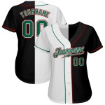 Grün-Weiß Fashion Schwarz Jersey Split Baseball Kelly Authentic Custom Grün-Weiß Fashion Schwarz Jersey Split Baseball Kelly Authentic Custom