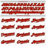 Weißes Baseball Custom Authentic Trikot Rot-Schwarz Weißes Baseball Custom Authentic Trikot Rot-Schwarz