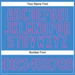 Baseball Custom Authentic Powder Blue Jersey Puderblau-Pink Baseball Custom Authentic Powder Blue Jersey Puderblau-Pink