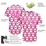 Krebs Muster Baseball Design Jersey Authentic 3D Rosa Custom Brust Rosa-Weiß Krebs Muster Baseball Design Jersey Authentic 3D Rosa Custom Brust Rosa-Weiß