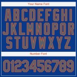 Benutzerdefinierte grau-orange Jersey Baseball Royal Benutzerdefinierte grau-orange Jersey Baseball Royal