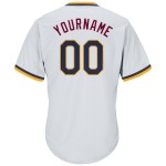 Rippstrick Navy-Gold Authentic Custom Baseball Throwback Jersey Shirt Weiß Rippstrick Navy-Gold Authentic Custom Baseball Throwback Jersey Shirt Weiß