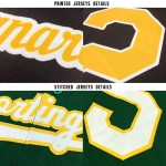 Custom Kelly Baseball Weiß-Grau Trikot Grün Custom Kelly Baseball Weiß-Grau Trikot Grün