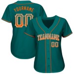 Orange-Weiß Drift Authentic Custom Fashion Baseball Teal Jersey Orange-Weiß Drift Authentic Custom Fashion Baseball Teal Jersey