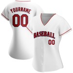Baseball Custom Rot-Marineblau Weiß Authentic Trikot