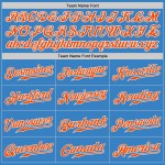 Blau Fashion Jersey Custom Powder Baseball Authentic Orange-Weiß Split Blau Fashion Jersey Custom Powder Baseball Authentic Orange-Weiß Split