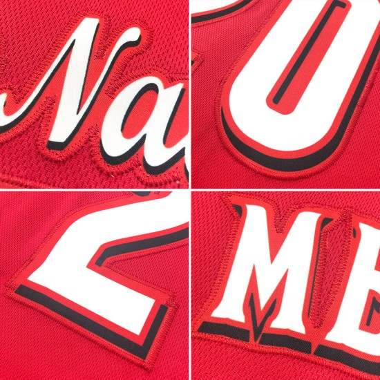 Custom Jersey Red Baseball Authentic Weiß-Royal Custom Jersey Red Baseball Authentic Weiß-Royal