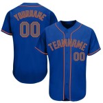 Benutzerdefinierte grau-orange Jersey Baseball Royal Benutzerdefinierte grau-orange Jersey Baseball Royal