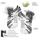 Jersey Weiß-Schwarz Weiß Eagle Baseball Custom Authentic 3D Jersey Weiß-Schwarz Weiß Eagle Baseball Custom Authentic 3D