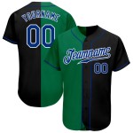 Authentisches grünes Royal-Kelly Split Jersey Black Fashion Custom Baseball Authentisches grünes Royal-Kelly Split Jersey Black Fashion Custom Baseball