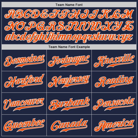 Navy Baseball Split Authentic Custom Jersey Orange-Grau Mode Navy Baseball Split Authentic Custom Jersey Orange-Grau Mode