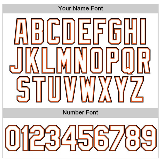 Jersey Custom Weiß Weiß-Orange Authentic Baseball Jersey Custom Weiß Weiß-Orange Authentic Baseball