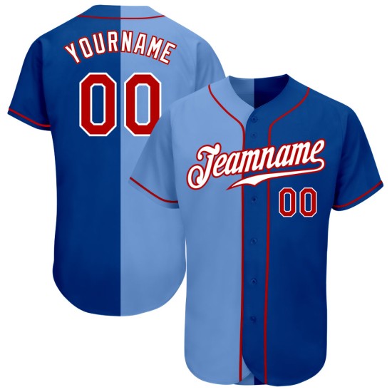 Royal Baseball Red-Light Fashion Trikot Split Authentic Custom Blau Royal Baseball Red-Light Fashion Trikot Split Authentic Custom Blau