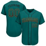 Jersey Teal Custom Authentic Schwarz-Old Fashion Drift Gold Baseball Jersey Teal Custom Authentic Schwarz-Old Fashion Drift Gold Baseball