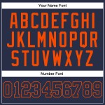 Custom Baseball Navy-Orange Navy Authentic Jersey Ärmellos Custom Baseball Navy-Orange Navy Authentic Jersey Ärmellos