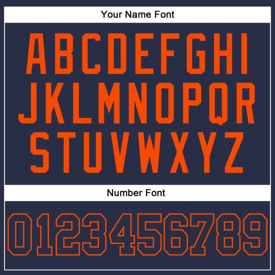 Custom Baseball Navy-Orange Navy Authentic Jersey Ärmellos Custom Baseball Navy-Orange Navy Authentic Jersey Ärmellos