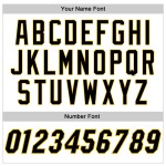 Jersey Schwarz-Gold Weiß Authentic Custom Baseball Jersey Schwarz-Gold Weiß Authentic Custom Baseball