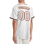Jersey Custom Weiß Weiß-Orange Authentic Baseball Jersey Custom Weiß Weiß-Orange Authentic Baseball