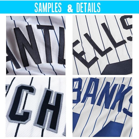 Authentisches weißes Trikot Lila Baseball Nadelstreifen Custom Schwarz-Grau Authentisches weißes Trikot Lila Baseball Nadelstreifen Custom Schwarz-Grau