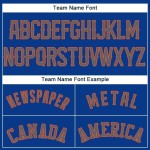 Benutzerdefinierte grau-orange Jersey Baseball Royal Benutzerdefinierte grau-orange Jersey Baseball Royal