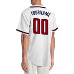 Jersey Baseball Custom Authentic Weiß Rot-Marineblau Jersey Baseball Custom Authentic Weiß Rot-Marineblau