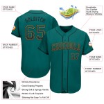Jersey Teal Custom Authentic Schwarz-Old Fashion Drift Gold Baseball Jersey Teal Custom Authentic Schwarz-Old Fashion Drift Gold Baseball