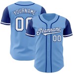Baseball Authentic Light Custom Tone Two Trikot Weiß-Königsblau Baseball Authentic Light Custom Tone Two Trikot Weiß-Königsblau