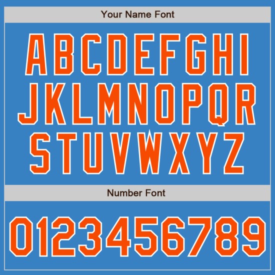 Blau Fashion Jersey Custom Powder Baseball Authentic Orange-Weiß Split Blau Fashion Jersey Custom Powder Baseball Authentic Orange-Weiß Split