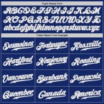 Baseball Authentic Royal Weiß-Grau Trikot Custom Baseball Authentic Royal Weiß-Grau Trikot Custom