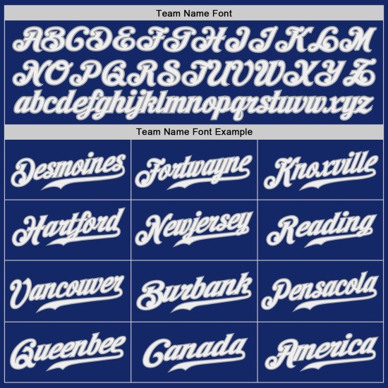 Baseball Authentic Royal Weiß-Grau Trikot Custom Baseball Authentic Royal Weiß-Grau Trikot Custom