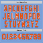 Baseball Jersey Blau Custom Orange-Royal Hell Authentic Tone Two Baseball Jersey Blau Custom Orange-Royal Hell Authentic Tone Two