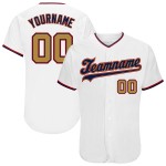 Weißes Custom Old Baseball Jersey Gold-Navy Authentic Weißes Custom Old Baseball Jersey Gold-Navy Authentic
