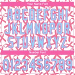 Pink Design Authentic Blau-Rosa Custom Baseball 3D Brustkrebs Muster Jersey