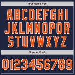 Navy Baseball Split Authentic Custom Jersey Orange-Grau Mode Navy Baseball Split Authentic Custom Jersey Orange-Grau Mode