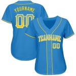 Jersey Gold-Weiß Pulver Authentische Baseball Blau Mode Custom Drift Jersey Gold-Weiß Pulver Authentische Baseball Blau Mode Custom Drift