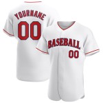 Baseball Custom Rot-Marineblau Weiß Authentic Trikot