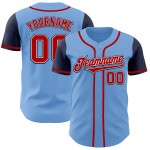 Tone Authentic Rot-Marineblau Jersey Light Baseball Custom Zwei Tone Authentic Rot-Marineblau Jersey Light Baseball Custom Zwei