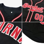 Baseball Custom Jersey Authentic Schwarz Orange Baseball Custom Jersey Authentic Schwarz Orange