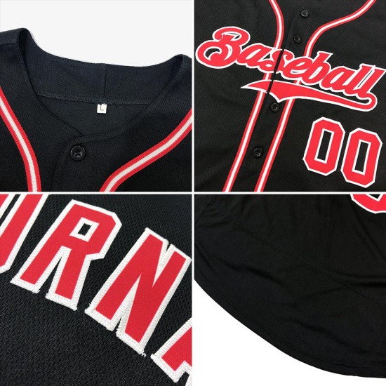 Baseball Custom Jersey Authentic Schwarz Orange Baseball Custom Jersey Authentic Schwarz Orange