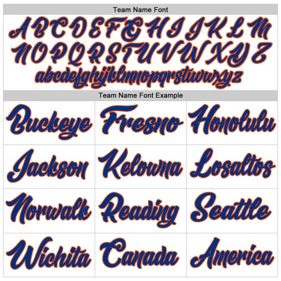 Jersey Royal Pinstripe Authentic Custom Royal-Orange Baseball Weiß Jersey Royal Pinstripe Authentic Custom Royal-Orange Baseball Weiß