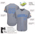 Custom Jersey Authentic Fashion Light Drift Baseball Grau Blau-Royal Custom Jersey Authentic Fashion Light Drift Baseball Grau Blau-Royal
