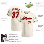 Custom Jersey Authentic Baseball Rot-Grün Creme Custom Jersey Authentic Baseball Rot-Grün Creme
